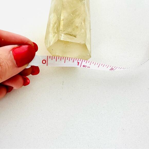 Citrine Polished Genuine 5” Crystal Point Boho Gypsy Meditation Yoga Gemstone - Picture 6 of 11